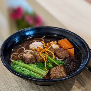 Vegan Angelica Herbal Noodles with Cordyceps at Greendot 绿一点 - Jurong Point 1 in West Singapore