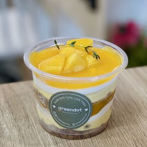 Vegan Fresh Mango Coconut Cake Parfait at Greendot 绿一点 - Jurong Point 1 in West Singapore