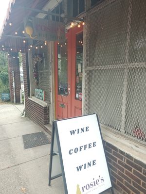  at Rosie's Coffee & Wine Garden in Charlotte