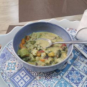 Mushroom soup at Sebcha in Khujand