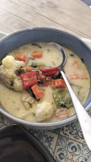 Mushroom soup at Sebcha in Khujand