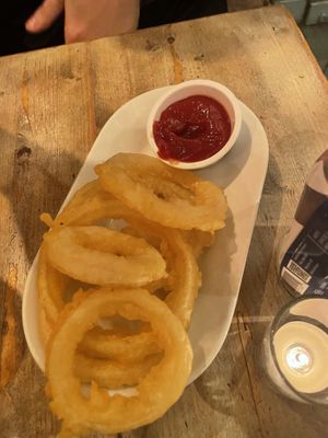 Onion rings at Red Bamboo in New York City