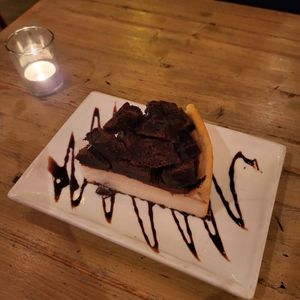 brownie cheesecake at Red Bamboo in New York City