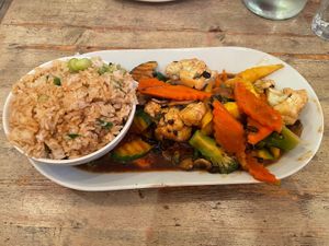 Black bean sauté veggies  at Red Bamboo in New York City
