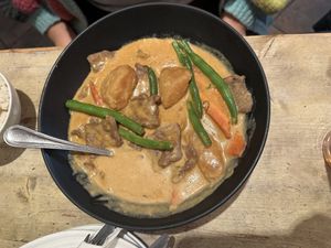 Thai beef curry  at Red Bamboo in New York City