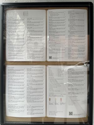 Outdoor menu  at Red Bamboo in New York City