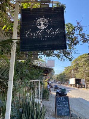 From the road.  at Earth Cafe in Santa Teresa