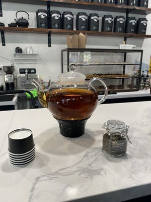Tea samples  at Brooklyn Tea in Atlanta