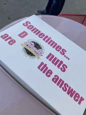 The box at Friendly Doughnuts in Orange