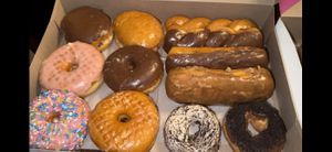 Different selection #Veganuary at Friendly Doughnuts in Orange