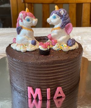 Custom birthday cake.  at OMG Cupcakes in Roswell