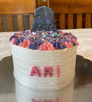 Custom birthday cake.  at OMG Cupcakes in Roswell