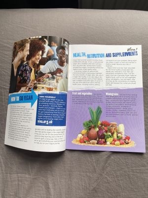 How To Go Vegan leaflet  at Viva! in Bristol