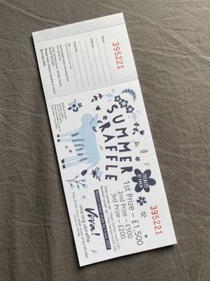 Raffle tickets  at Viva! in Bristol