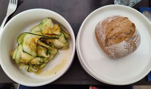 Focaccia courgette at O-Berny in Lyon