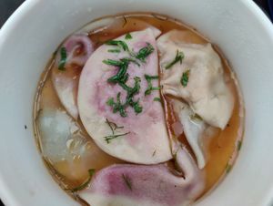 Vegan homemade ravioli at O-Berny in Lyon