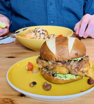 The breakfast roll is the best Ive found at Vibes in Dorchester