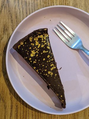 Chocolate torte - gluten free and delicious! at Vibes in Dorchester