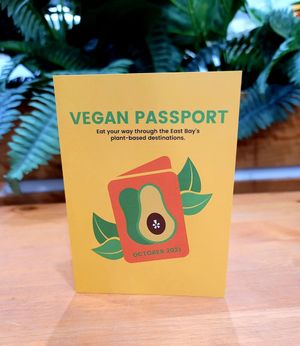 They promote veganism in their shop at Wow Wow Hawaiian Lemonade in Livermore