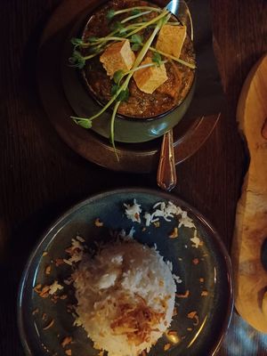 Palak paneer at Puben in Uppsala
