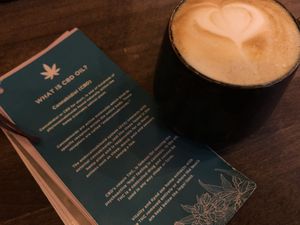 CBD infused latte at Kynd in Edinburgh