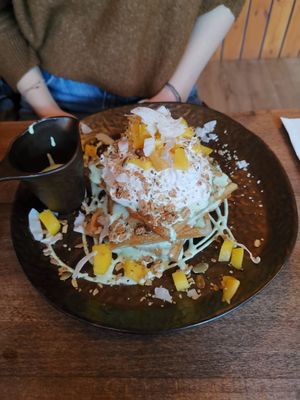 Mango matcha at Kynd in Edinburgh