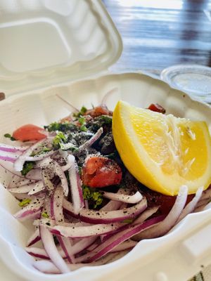 Side salad?   at Emelina's in San Carlos