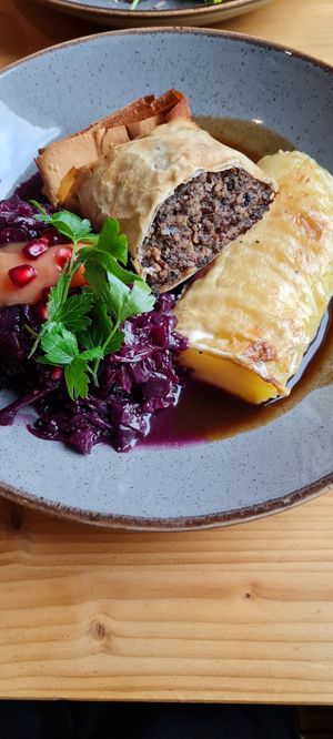 Pilzstrudel at Mana Food - Moabit in Berlin