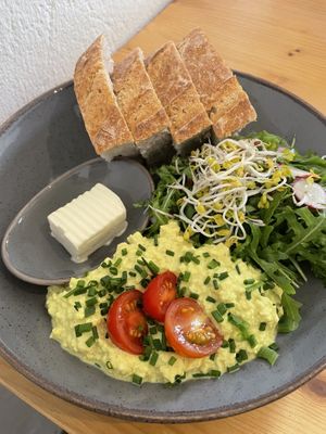 Vegan scrambled tofu  at Mana Food - Moabit in Berlin