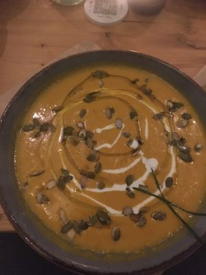 Weekly soup   at Mana Food - Moabit in Berlin