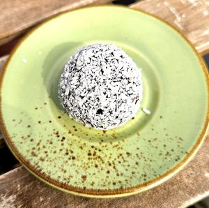 Coconut chocolate bite at Mana Food - Moabit in Berlin