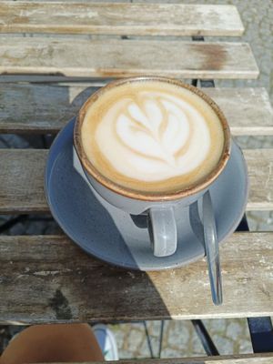 Capuccino at Mana Food - Moabit in Berlin