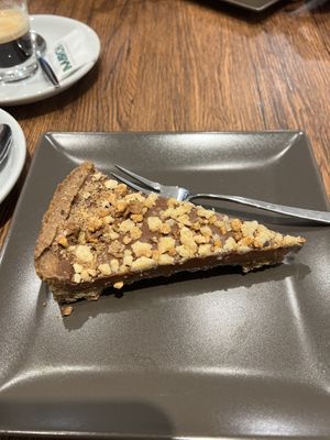 Hazelnut tart at Vizio Virtu Cioccolateria in Venice