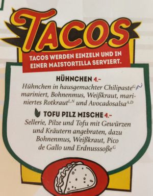 Vegan Taco available at Sakristei in Stuttgart