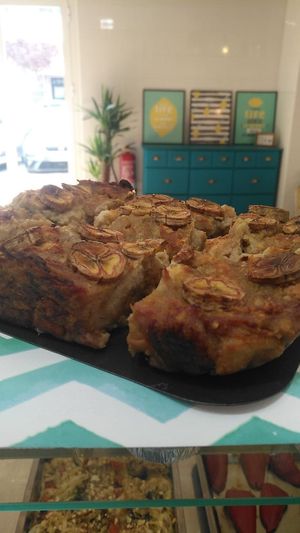 Pudín de plátano con leche de coco at Saboro Comida Consciente in Castellon De La Plana