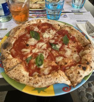 Margharita with vegan mozzarella  at Rossopomodoro - Molino delle Armi in Milan
