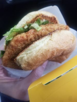 Fish fillet was pretty good at PLNT Burger in Alexandria