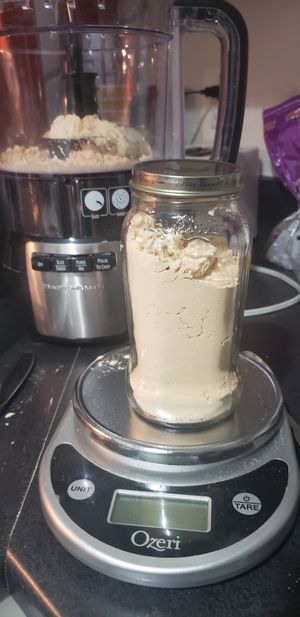 10 oz pea protein for little less than $10! Only ingredient is pea protein! 22g of protein per ounce, and soo versatile for cooking/baking at Mason & Greens in Alexandria