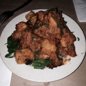 puffed tofu special at Sacred Chow in New York City