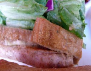 grilled western tofu hero at Sacred Chow in New York City