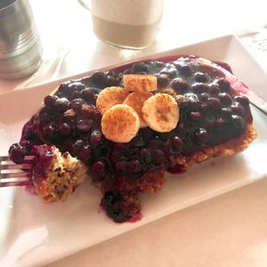 Banana French Toast at Sacred Chow in New York City