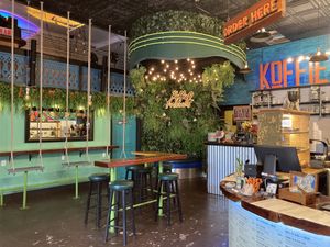 Welcoming atmosphere at Koffie House  in Key West