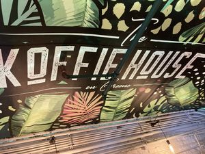 Loft ceiling  at Koffie House  in Key West