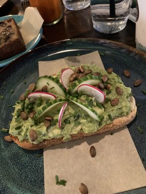 Avocado toast (without egg)  at Koffie House  in Key West