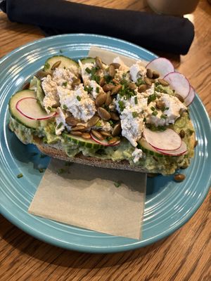 Avocado toast with tofu   at Koffie House  in Key West