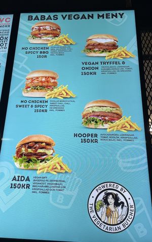 New vegan menu!   at BABAS - Högdalen in Bandhagen