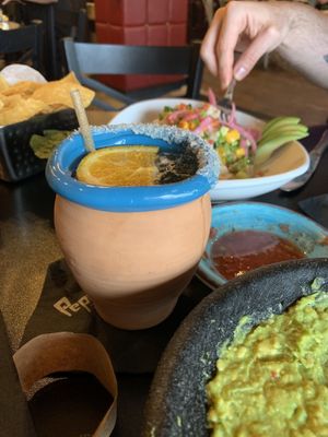Paloma and ceviche   at Pepe's Cantina in Clermont