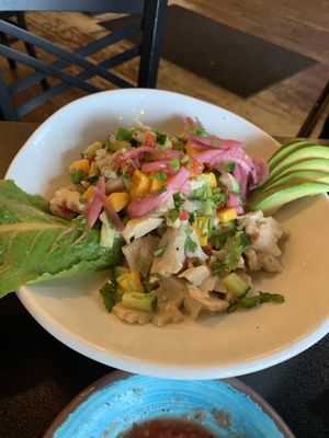 Vegan ceviche   at Pepe's Cantina in Clermont
