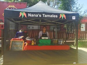 Farmer's market stand at Nana's Tamales  in Temecula