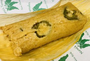 Vegan jalapeno tamale at Nana's Tamales  in Temecula